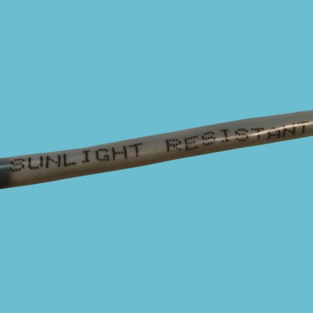 Fousine Ethernet Cable Cat 5e UTP 24AWG Sunlight Resistant 750C Gray 6 ft